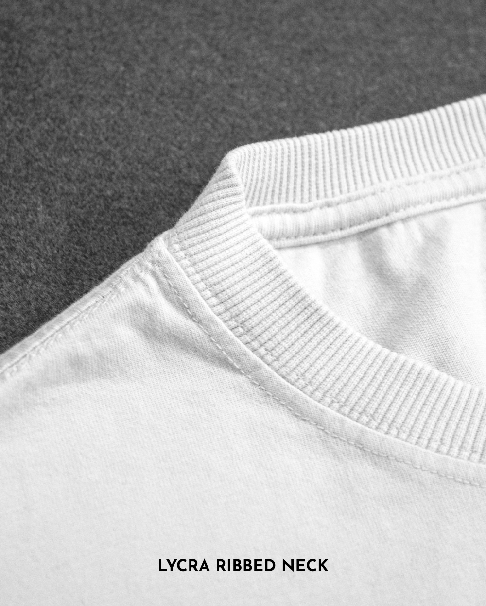 lycra ribbed neck