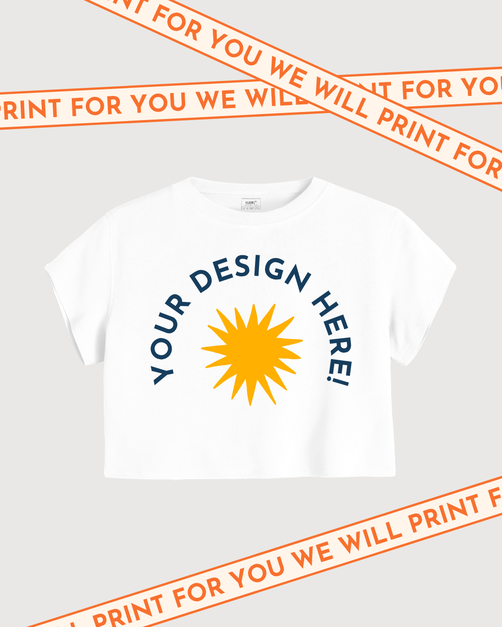 Custom Crop T-Shirt