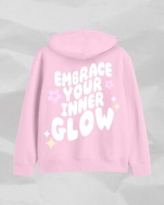 Peaches and Glow Baby Pink Hoodie