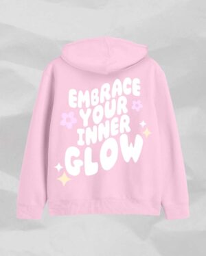 Peaches and Glow Baby Pink Hoodie