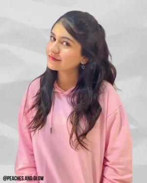 Peaches and Glow Baby Pink Hoodie