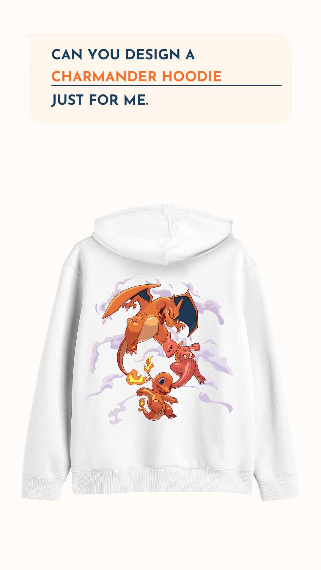 klomsy custom charmander hoodie banner 1m