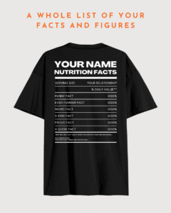 Nutritional Facts Oversized T-Shirt
