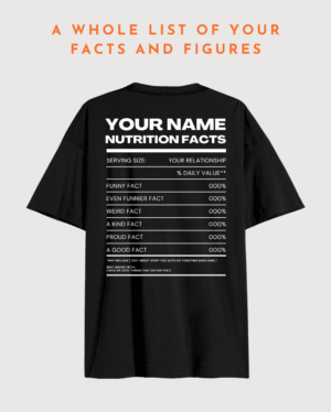 Nutritional Facts Oversized T-Shirt