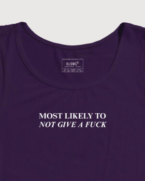 Most likely to not give crop tank
