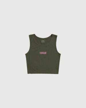 I used to be a good girl crop tank
