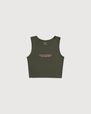 I'm sorry I roasted you, I was trying to flirt crop tank