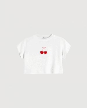Life is a bowl of cherries crop t-shirt