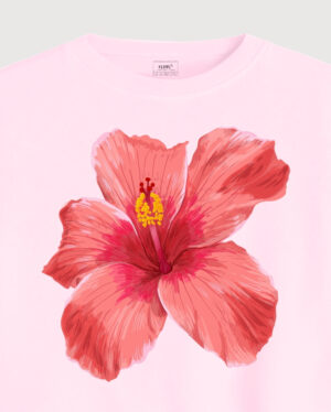 Hibiscus Crop T-Shirt