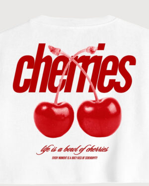 Life is a bowl of cherries crop t-shirt