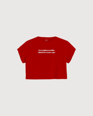 Everything you like I liked 5 years ago crop tank