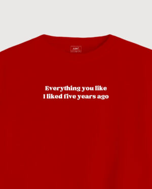 Everything you like I liked 5 years ago crop tank