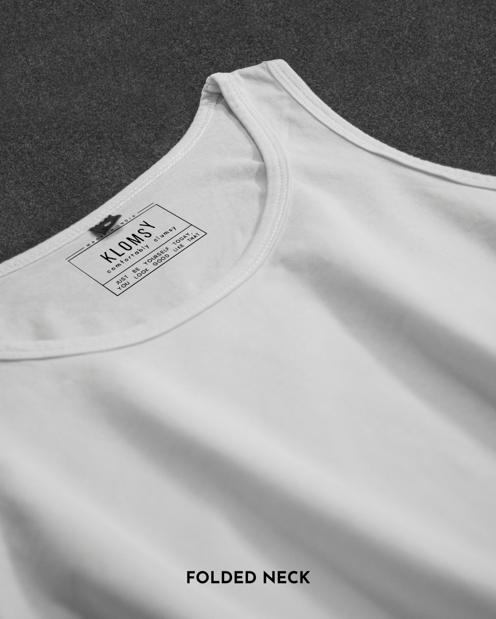 lycra ribbed neck