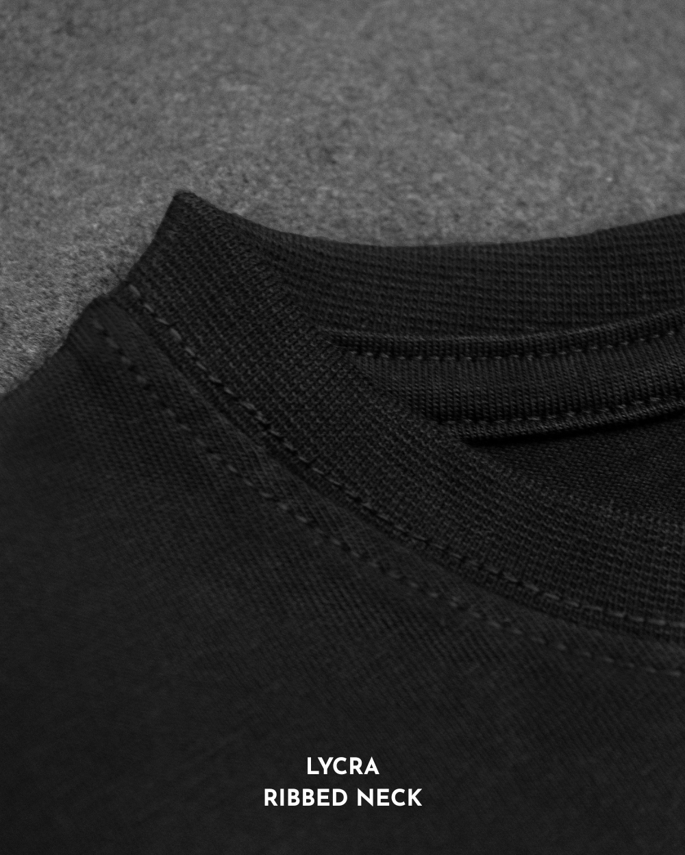 lycra ribbed neck