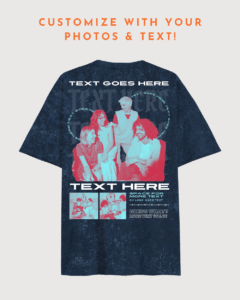 Personalize Cirque Oversized Acid Wash T-Shirt